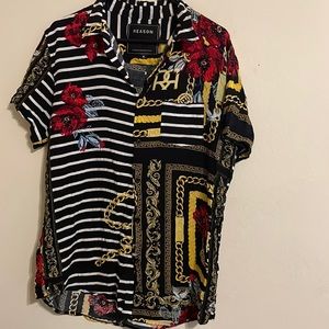 Flower & Chain Button Up